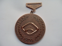 bag hanger and pins and medal 