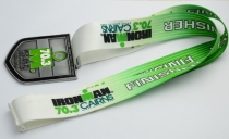 bag hanger and pins and medal 